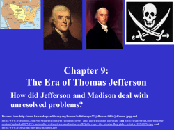 Chapter 9: The Era of Thomas Jefferson