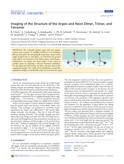 Imaging of the Structure of the Argon and Neon Dimer, Trimer, and