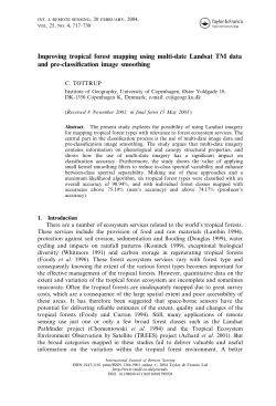 Improving tropical forest mapping using multi