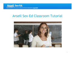 Ansell Sex-Ed Classroom Tutorial