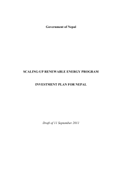 scaling-up renewable energy program investment plan for nepal