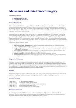 Melanoma and Skin Cancer Surgery