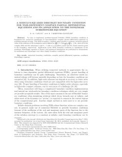 a modulus-squared dirichlet boundary condition for time