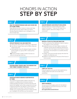 STEP BY STEP - Phi Theta Kappa