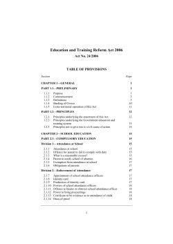 Education and Training Reform Act 2006