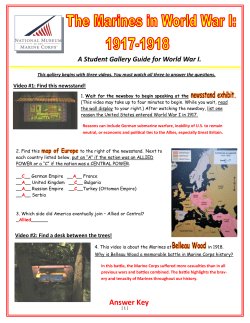 Answer Key - National Museum of the Marine Corps