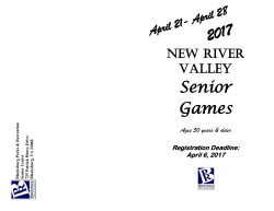 Senior Games - Town of Blacksburg