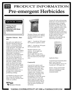 Timing of your application is important with these - Yakima Co-op