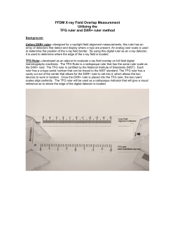 FFDM X-ray Field Overlap Measurement Utilizing the TFG ruler and