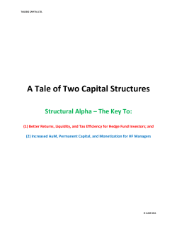A Tale of Two Capital Structures