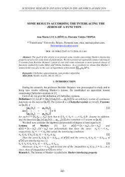 some results according the interlacing the zeros of a function