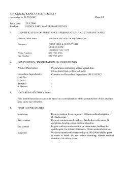 MATERIAL SAFETY DATA SHEET