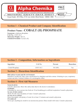 Product Name : COBALT (II) PHOSPHATE