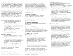 Reading Comprehension Elementary Algebra