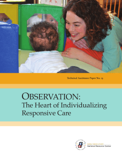 Observation: The Heart of Individualing Responsive Care