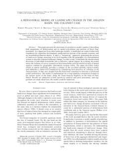 a behavioral model of landscape change in the amazon basin