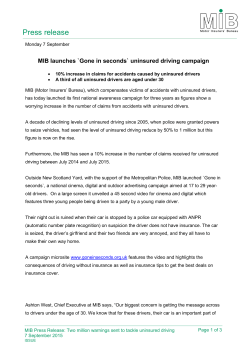 Gone In Seconds - Press Release