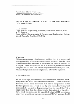 LINEAR OR NONLINEAR FRACTURE MECHANICS OF CONCRETE?