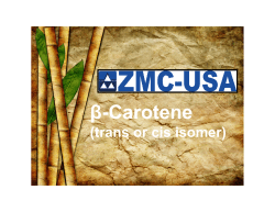 B-Carotene (cis or trans) - ZMC-USA