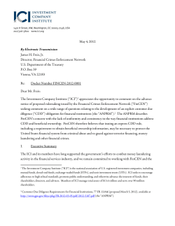 Comment Letter on FinCEN`s Advance Notice of Proposed