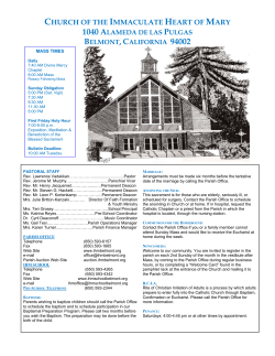 May 14th Bulletin - Church of the Immaculate Heart of Mary