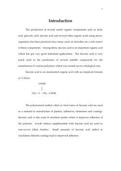 The production of several useful organic components such as lactic