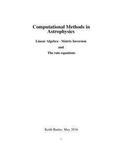 Computational Methods in Astrophysics