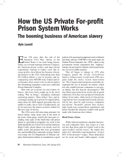 How the US Private For-profit Prison System Works