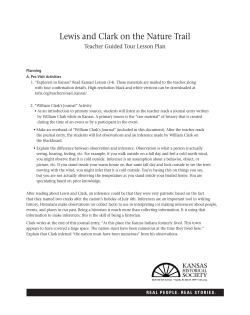 Lewis and Clark on the Nature Trail