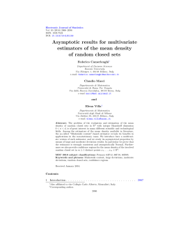 Asymptotic results for the estimation of the mean density of random