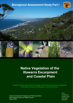 Native Vegetation of the Illawarra Escarpment and Coastal Plain