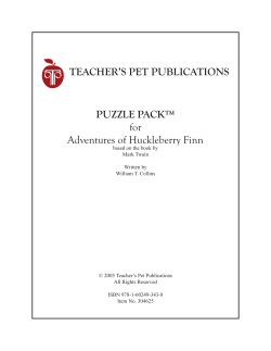 Adventures of Huckleberry Finn