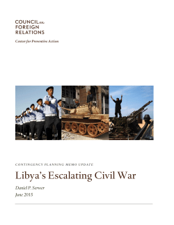 Libya`s Escalating Civil War - Council on Foreign Relations