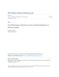Food Web Impacts of the Invasive New Zealand Mudsnail in an