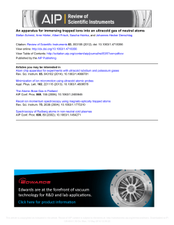 An apparatus for immersing trapped ions into an ultracold gas of
