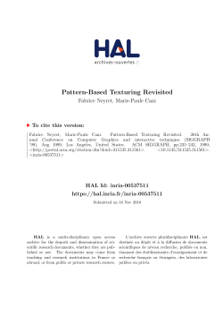 Pattern-Based Texturing Revisited - HAL