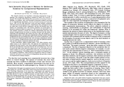 Verb Semantic Structures in Memory for Sentences : Evidence for