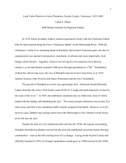 Land Value Patterns in Ames Plantation, Fayette County, Tennessee