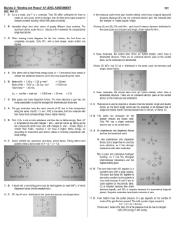 Big Idea 2: &ldquo;Bonding and Phases&rdquo; AP LEVEL ASSESSMENT