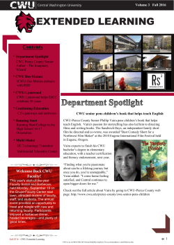 Fall 2016 Newsletter - Central Washington University