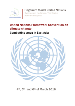 United Nations Framework Convention on climate change