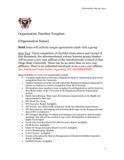 Organization Timeline Template