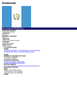 Guatemala - IFMSA Exchange Portal