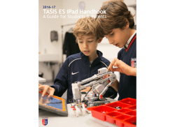 TASIS ES iPad Handbook - The American School in Switzerland