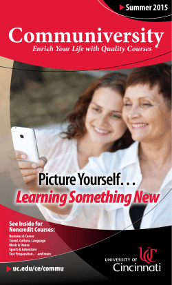 Learning Something New - University of Cincinnati