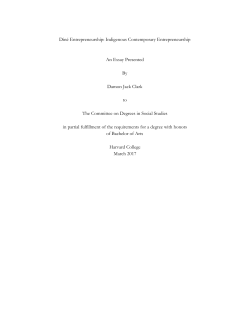 Din&eacute; Entrepreneurship: Indigenous