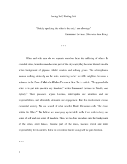 Losing Self, Finding Self