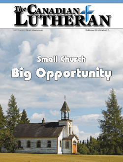 March/April 2015 - Lutheran Church&ndash;Canada