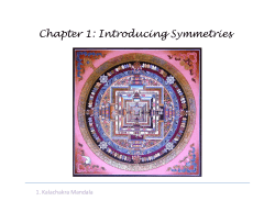 Chapter 1: Introducing Symmetries