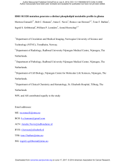 IDH1 R132H mutation generates a distinct phospholipid metabolite